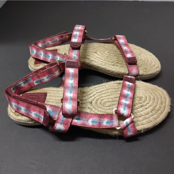 Tory Burch Sonda STRAPPY ESPADRILLE Bumper Sandal - Picture 1 of 6